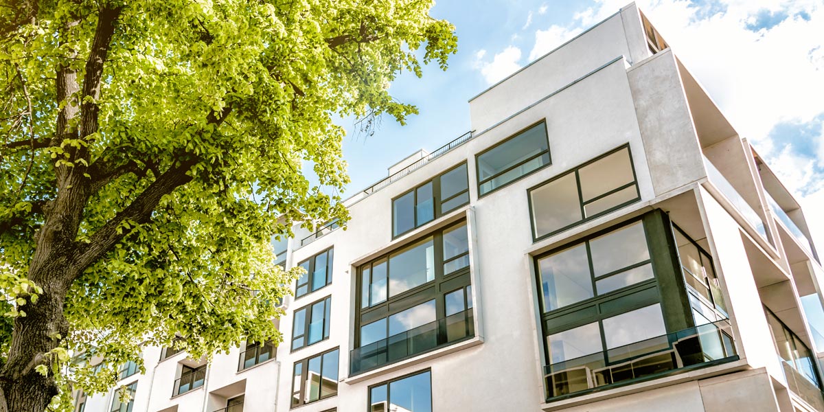 Wohnhaus in Berlin Symbolbild Wohnimmobilien Corona Krise